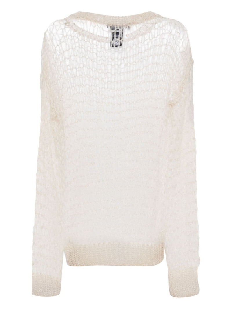We11done open-knit drop-shoulder jumper outlook