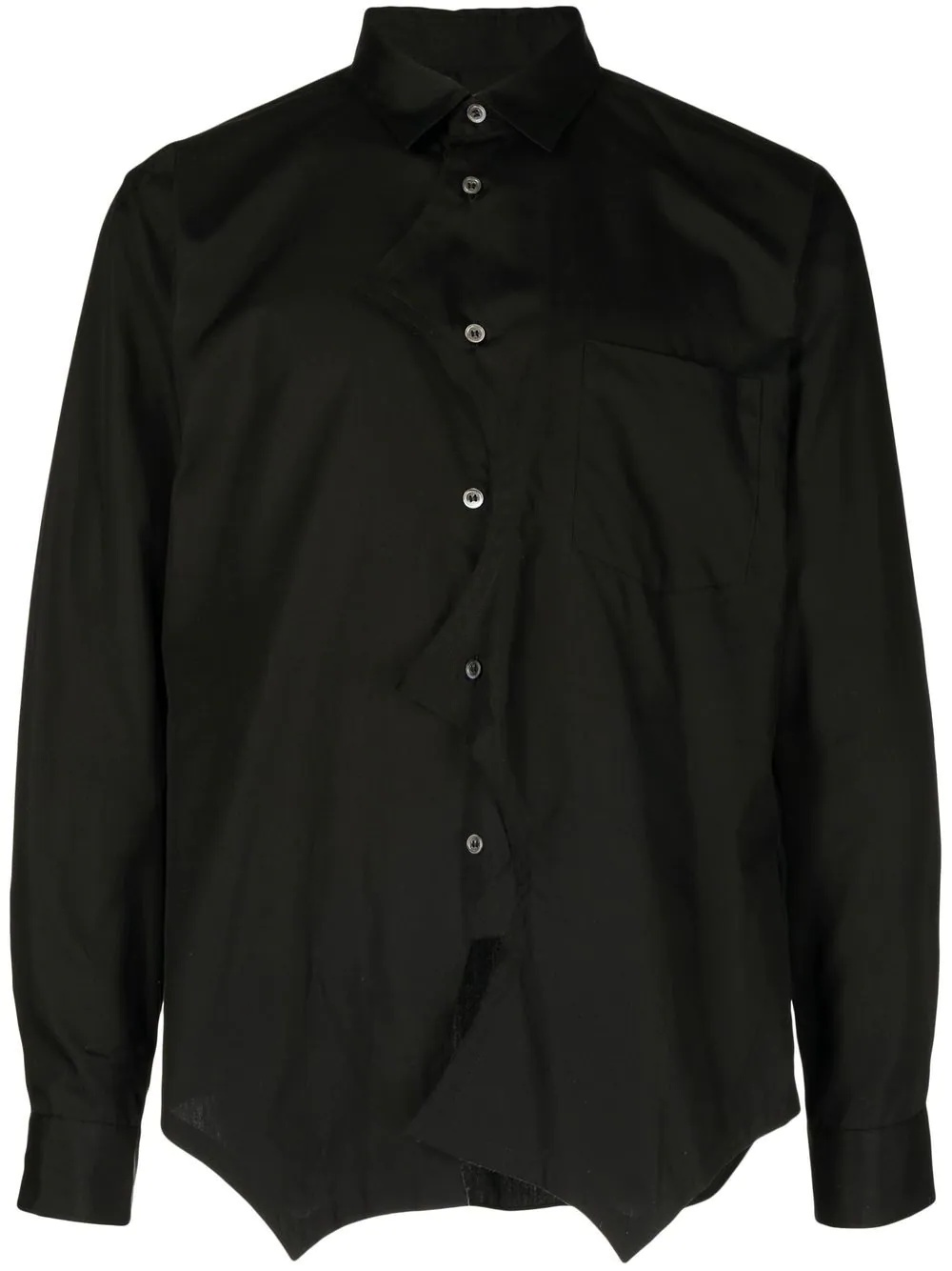 asymmetric long-sleeve shirt - 1