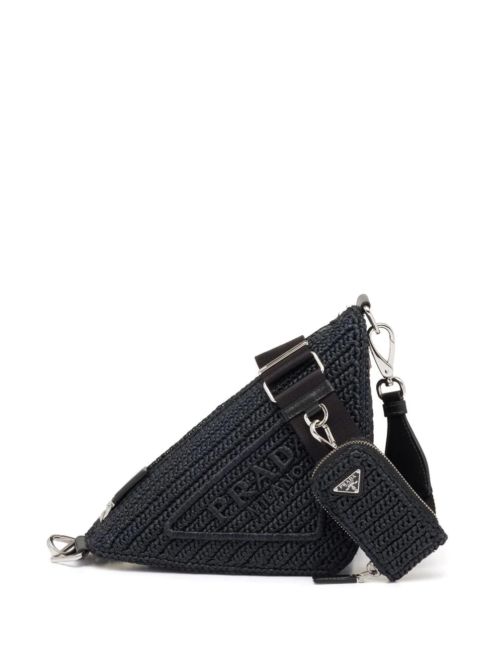 raffia Triangle shoulder bag - 1