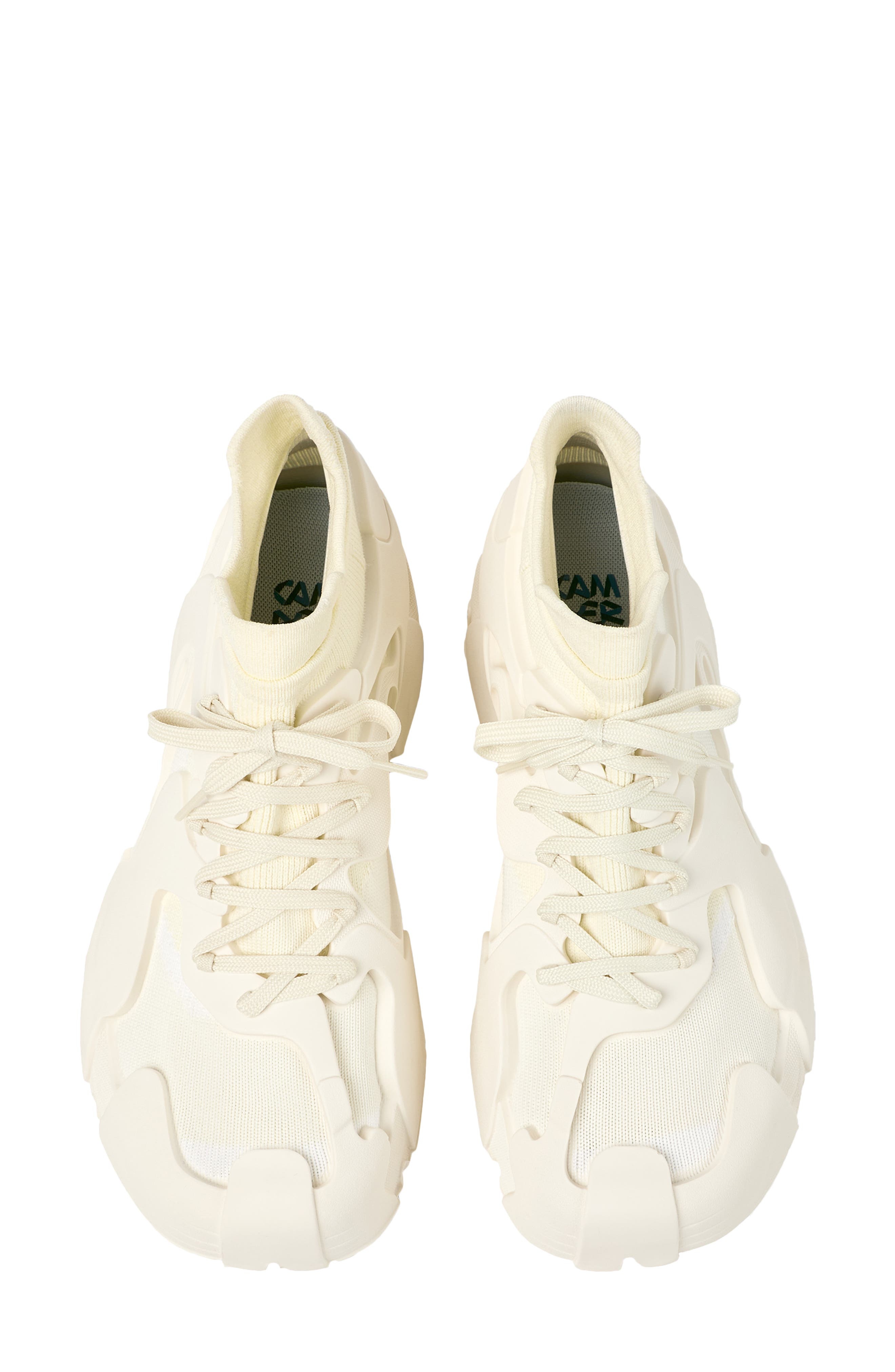 CAMPERLAB Tossu Mixed Media Sneaker in White Natural at Nordstrom - 3