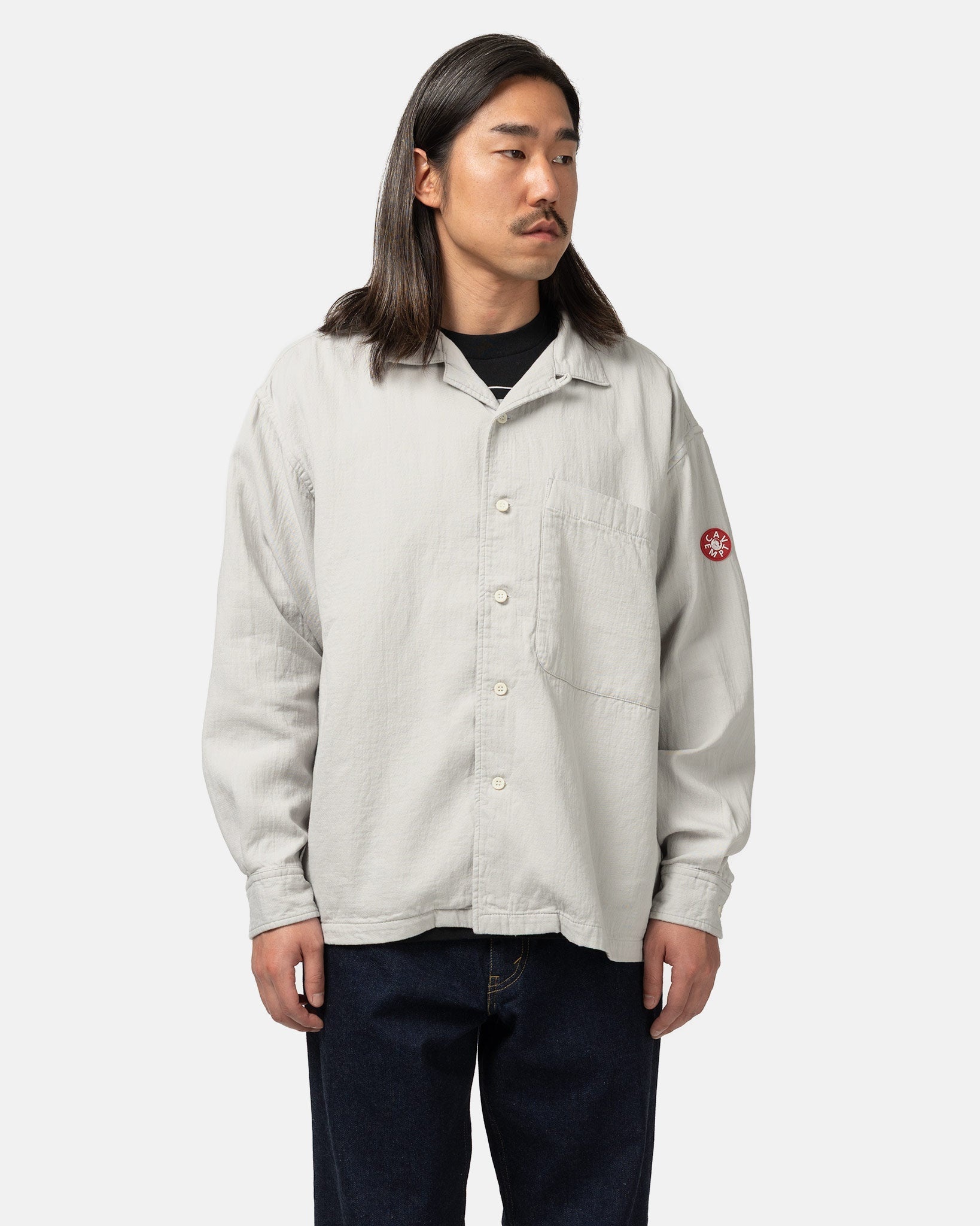 Cotton LPOC Open Shirt Grey - 4