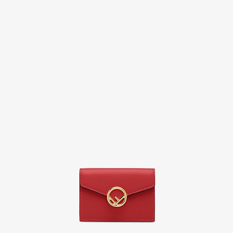 Red leather wallet - 1