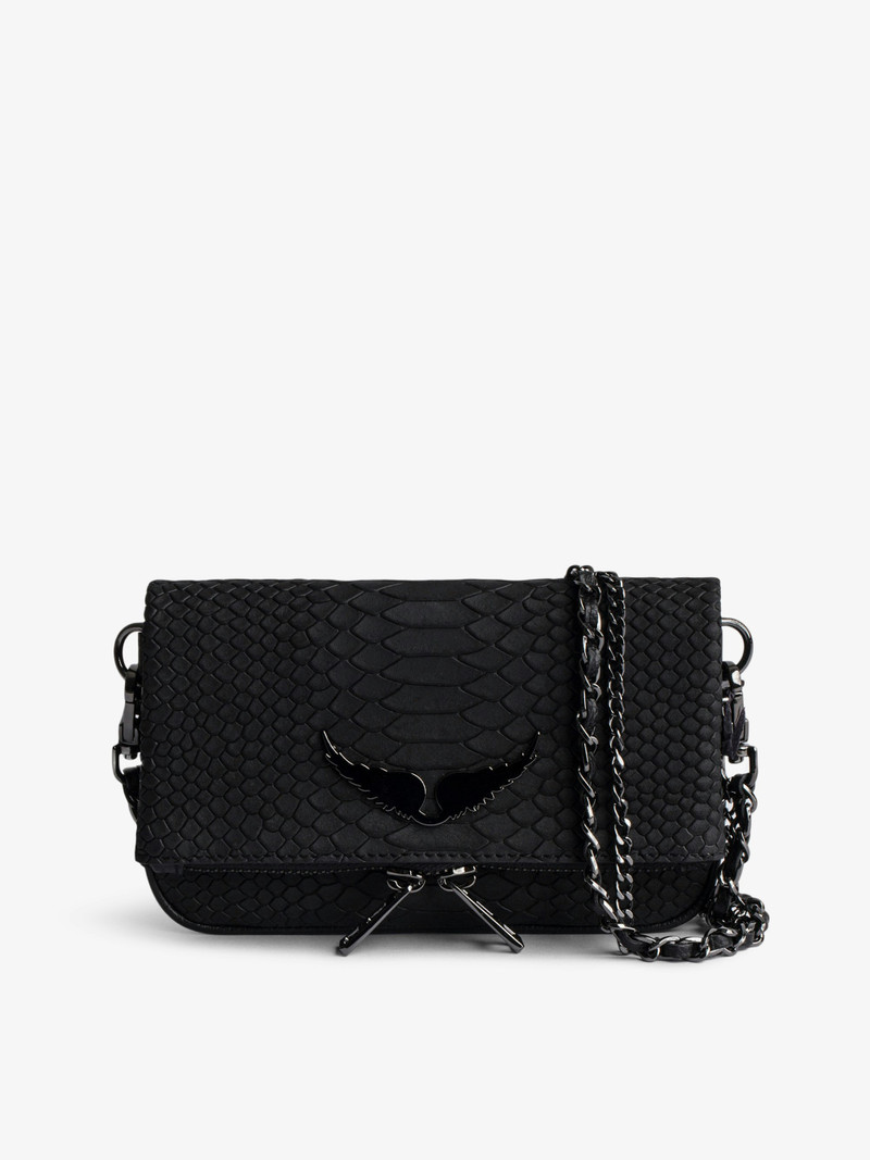 Zadig & Voltaire Nano Soft Savage Rock Clutch outlook