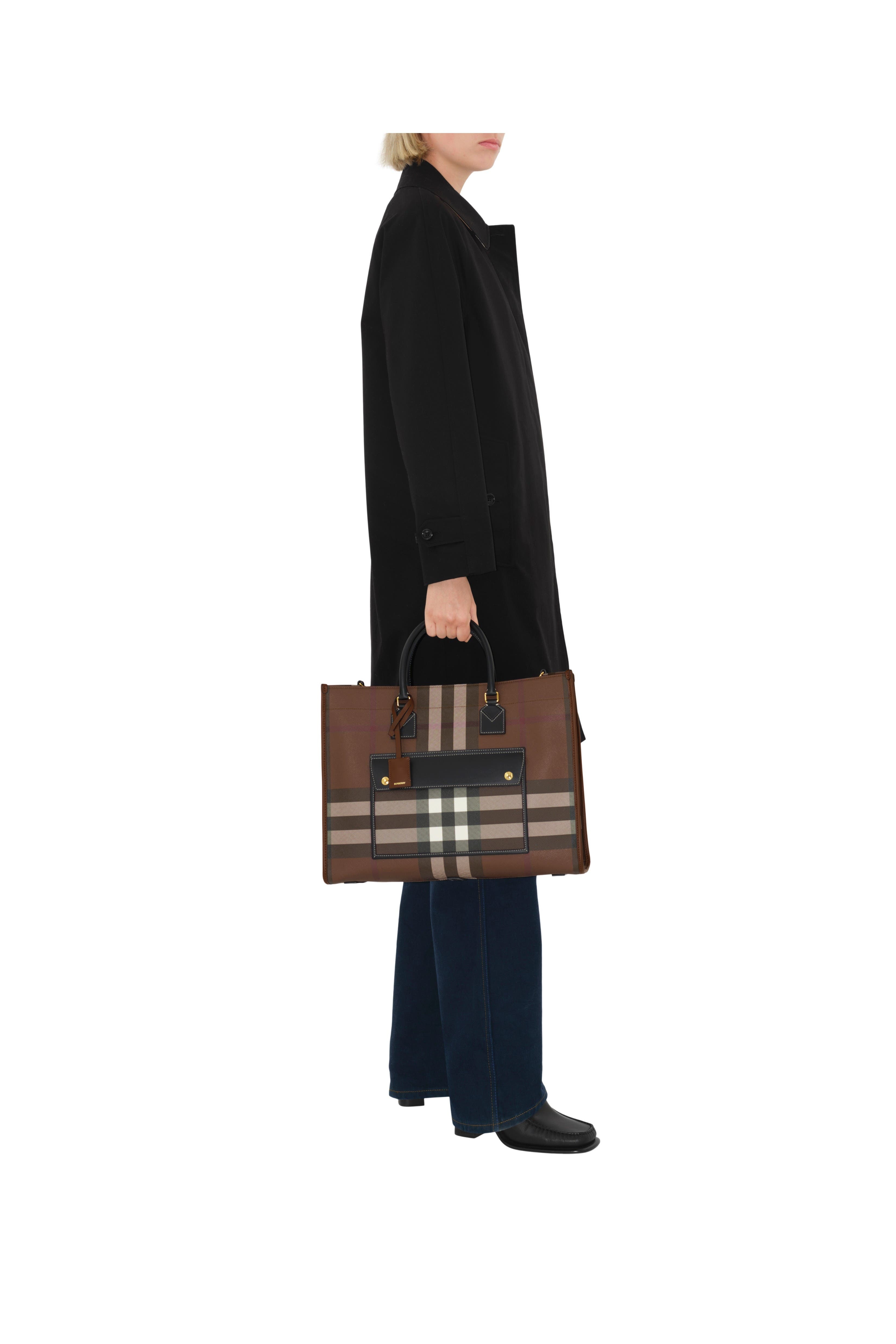 burberry Medium Freya Tote in Dark Birch Brown at Nordstrom - 2