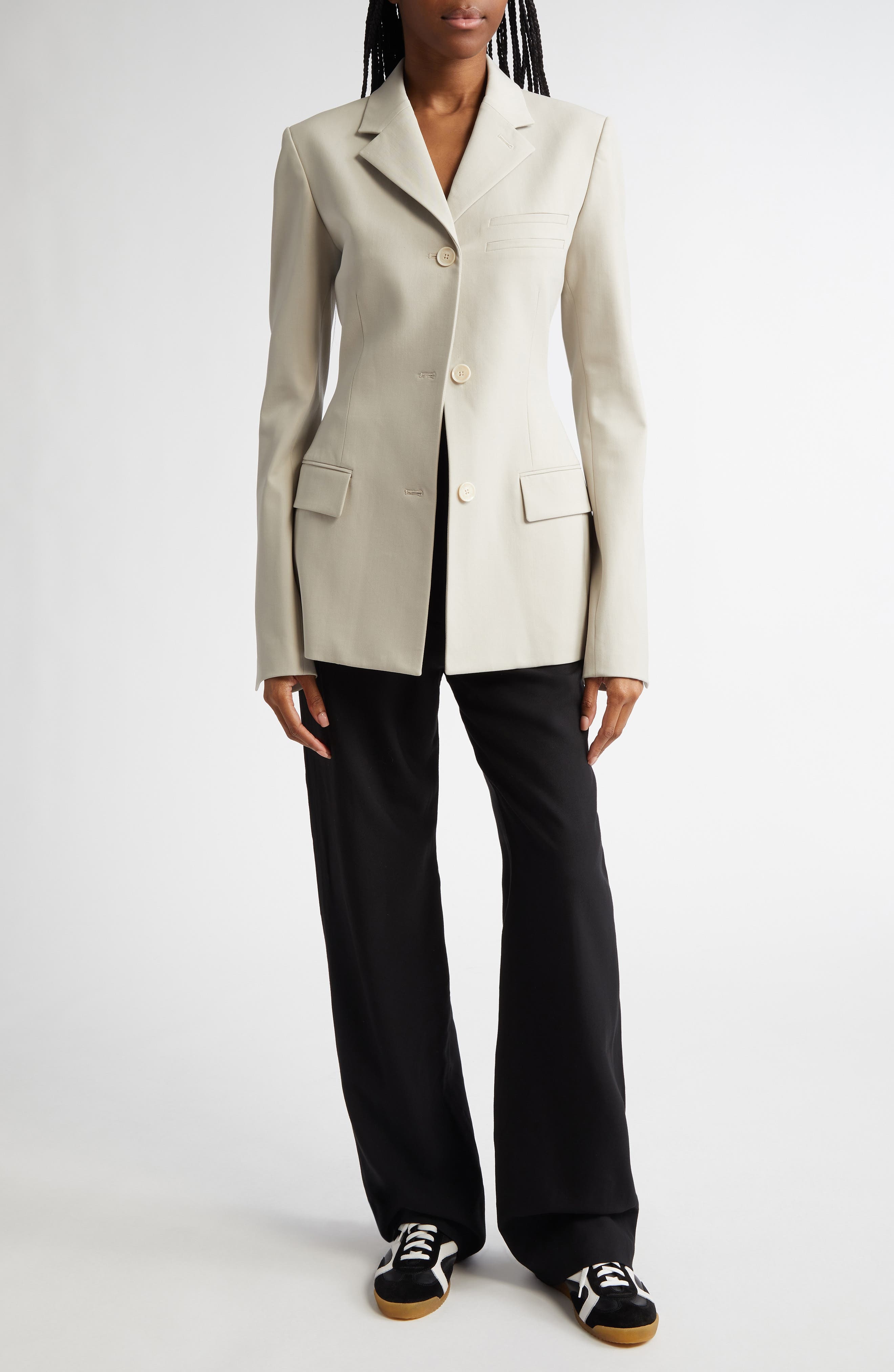 Proenza Schouler Weyes Crepe Straight Leg Pants in Black at Nordstrom - 2