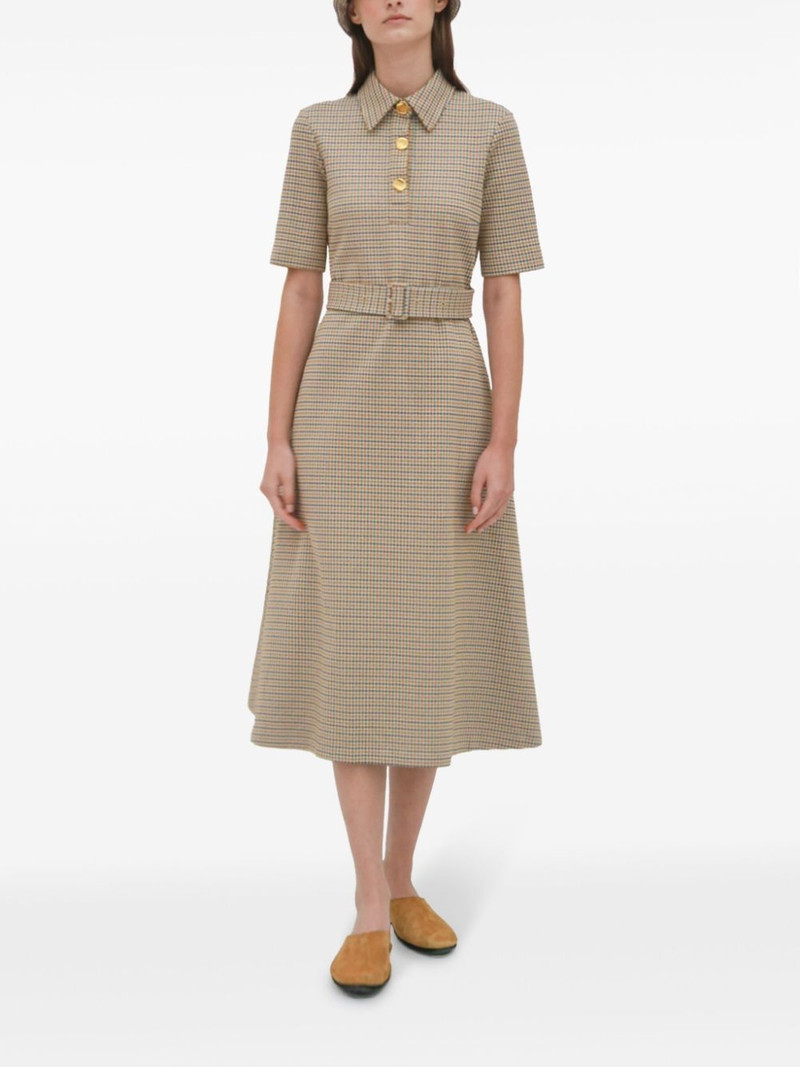 ROSETTA GETTY check-pattern midi dress outlook