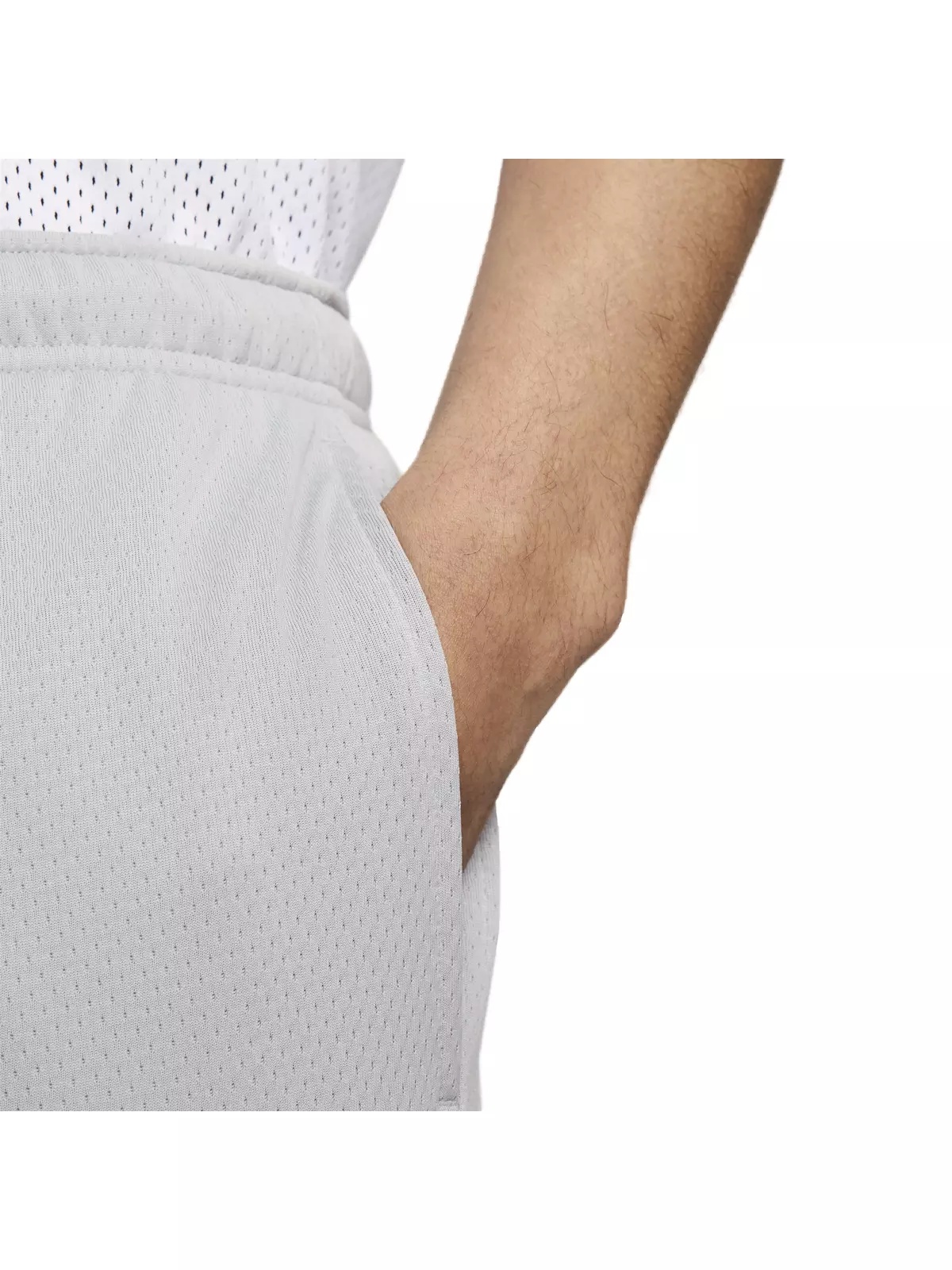 Men's Club Mesh Flow Shorts - Grey - 4