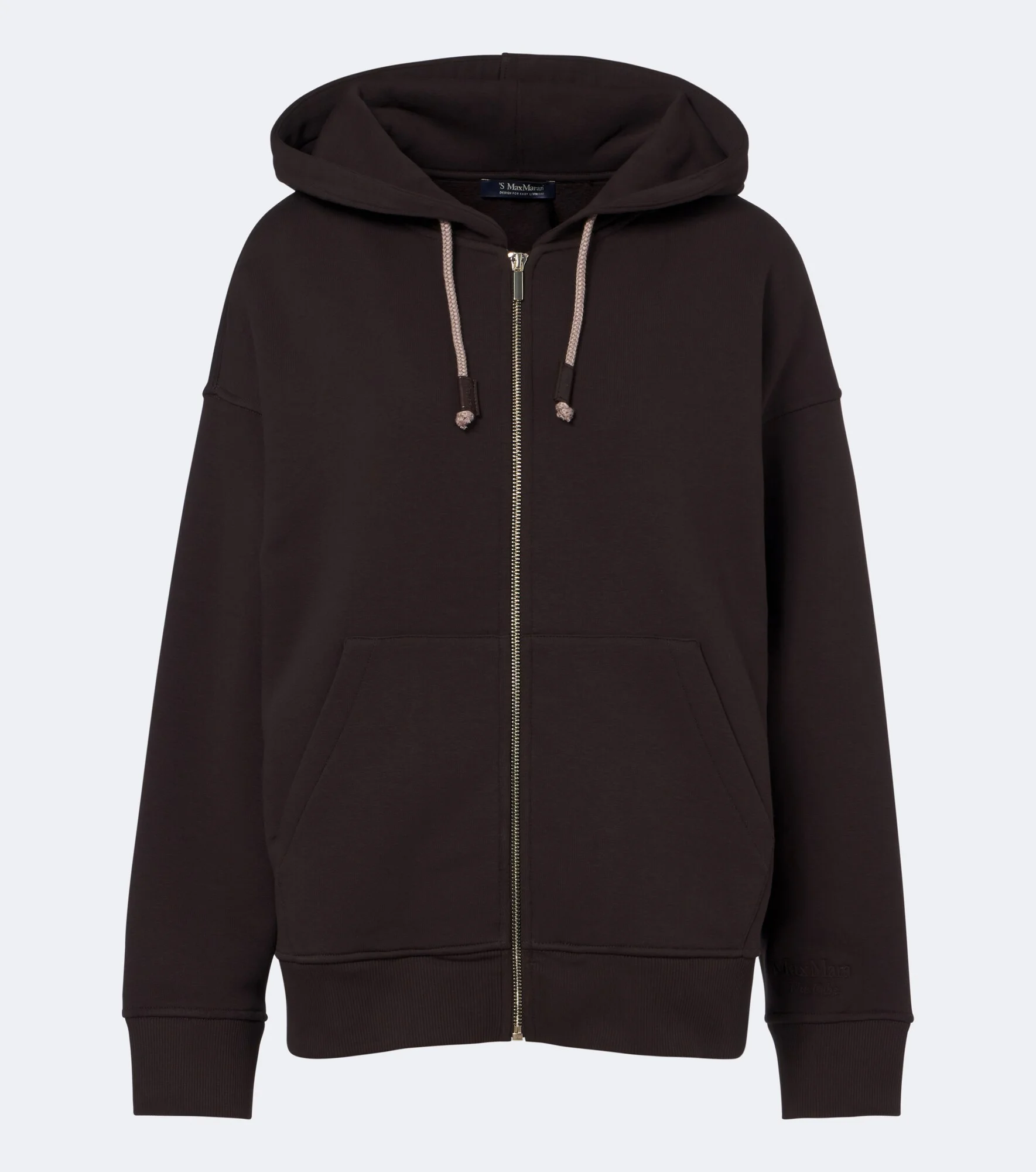 Cotton-blend zip-up hoodie - 1