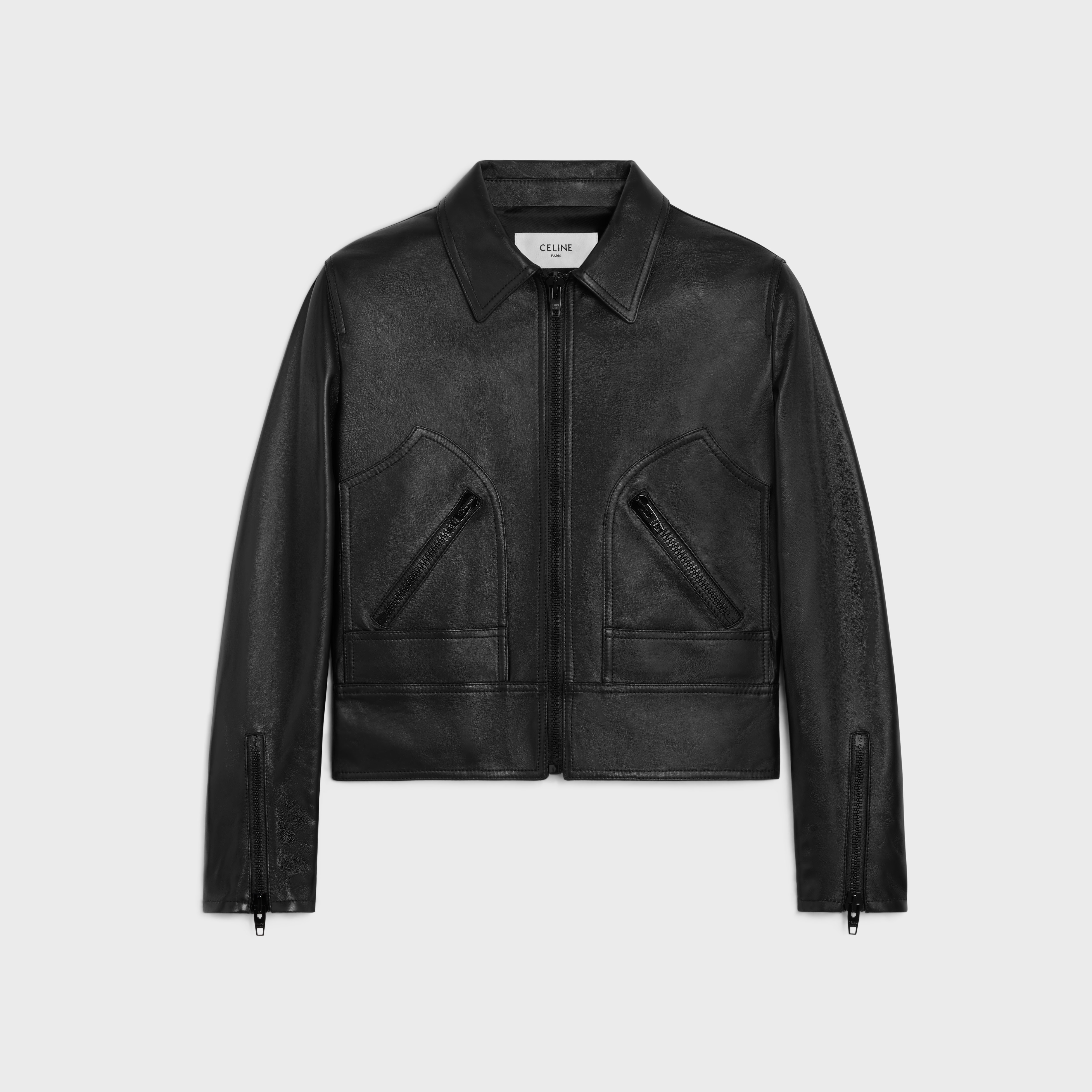 Celine wiltern blouson jacket in soft lambskin - 1