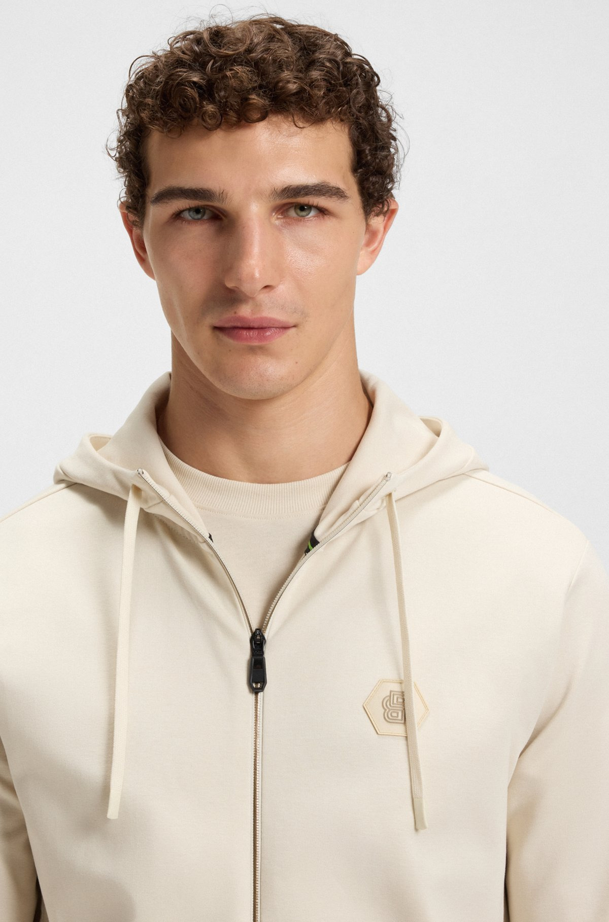 RELAXED-FIT HOODIE WITH DOUBLE B MONOGRAM - 3