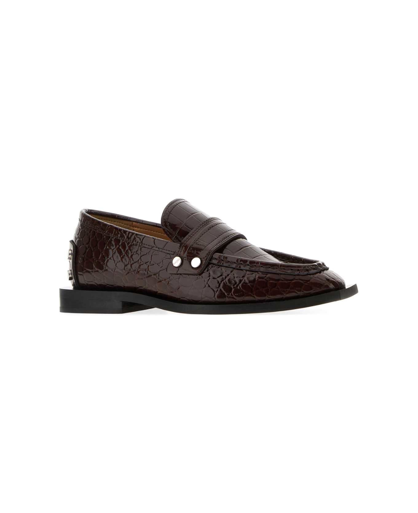 Brown Synthetic Leather Loafers - 2