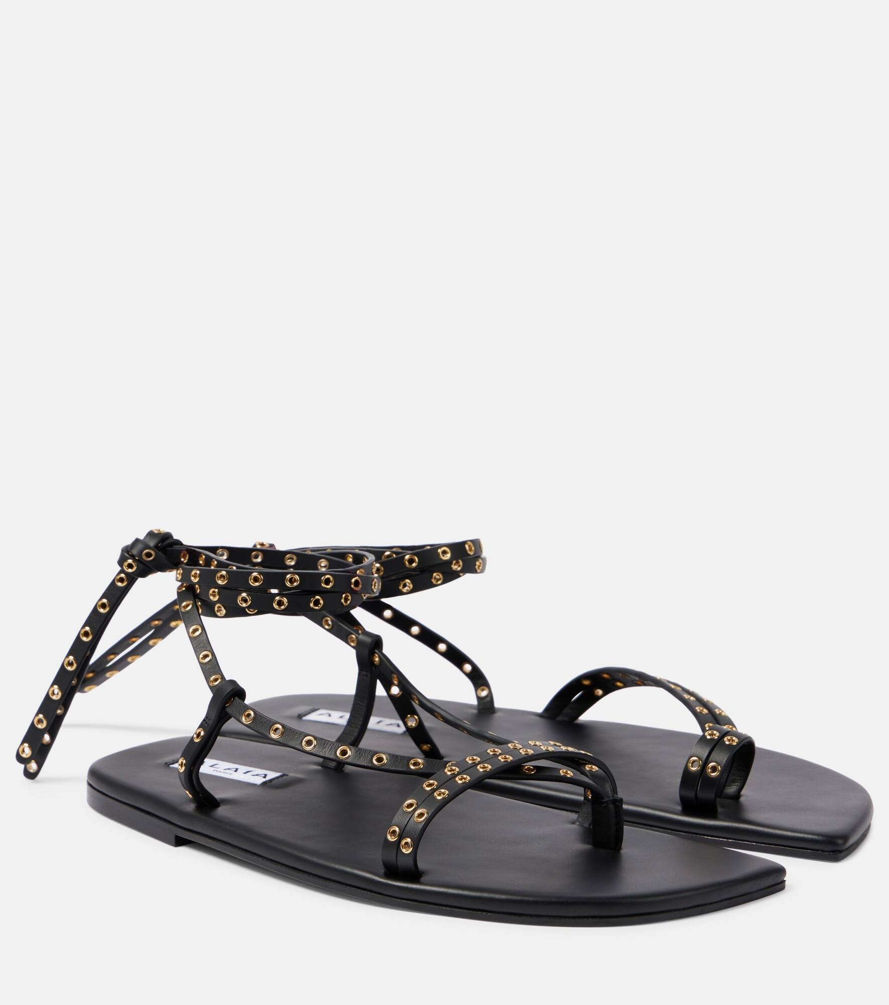 Marsa embellished leather sandals - 1