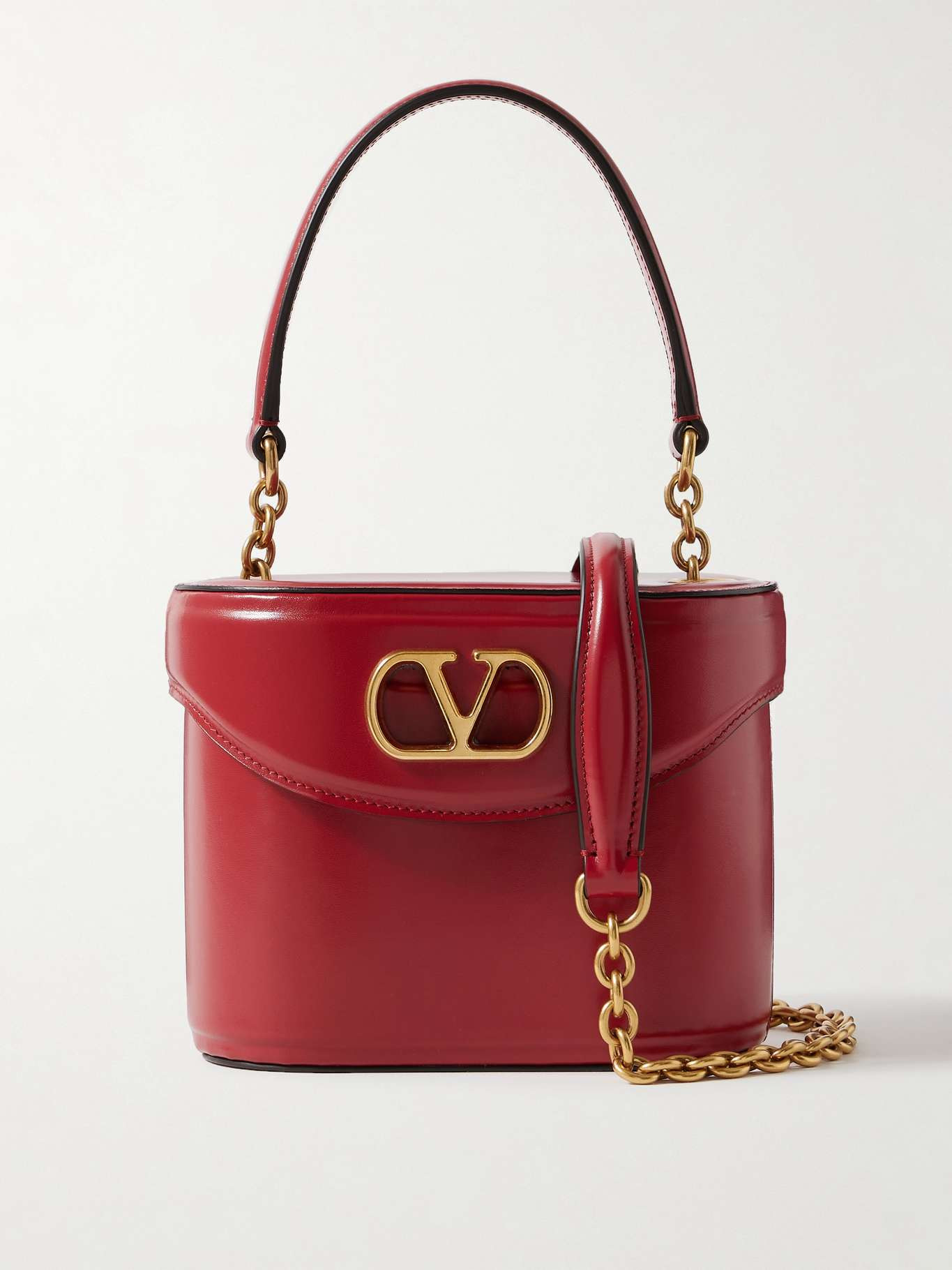 Vain leather shoulder bag Red - 1