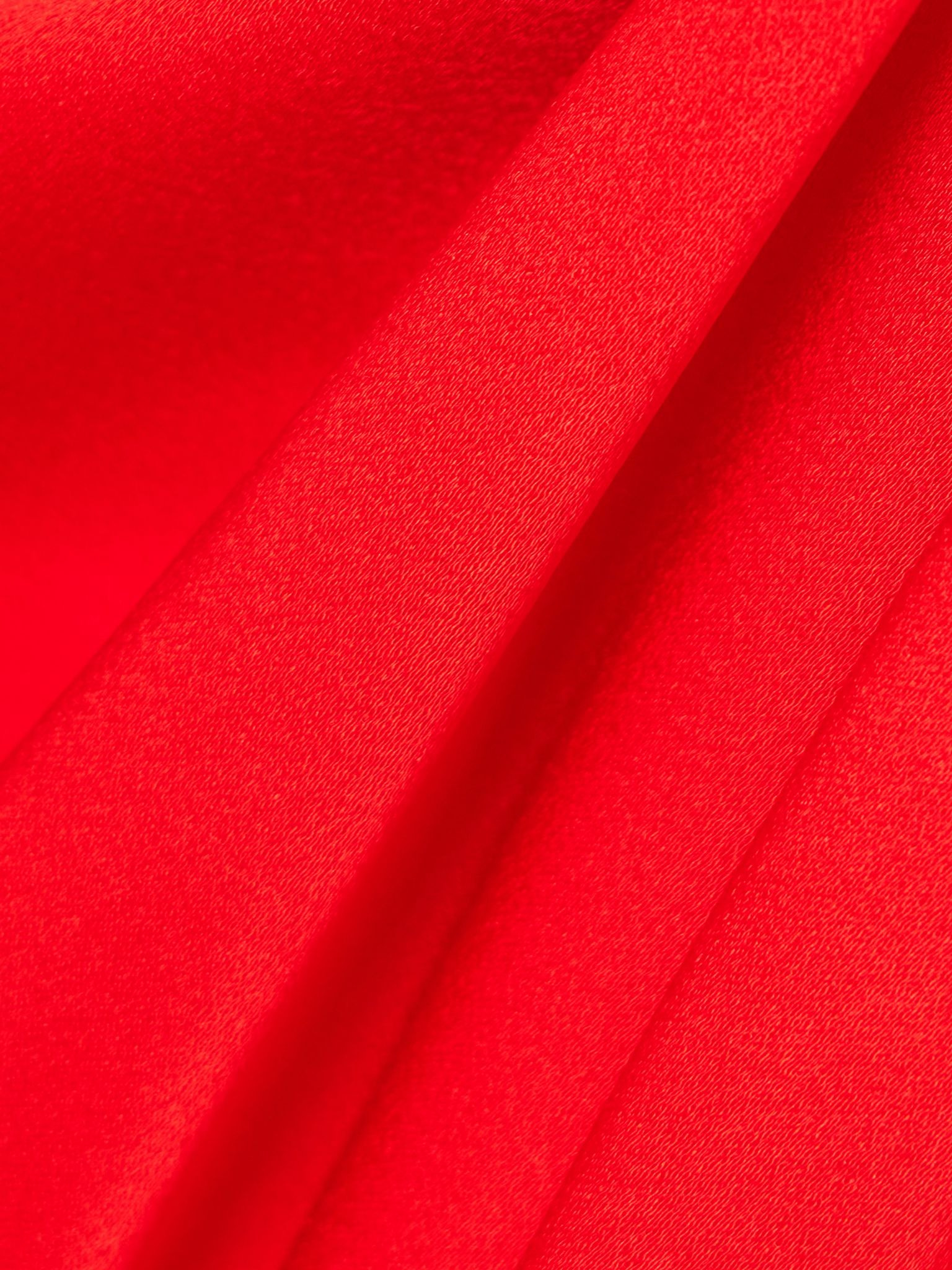 Draped satin halterneck top Red - 5