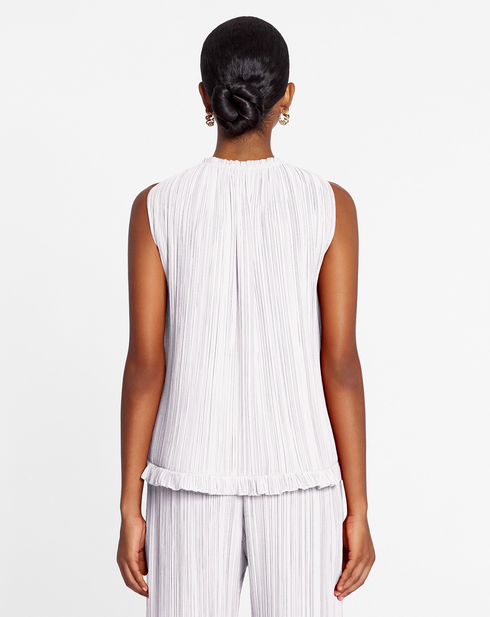 PLEATED SLEEVELESS TOP - 4