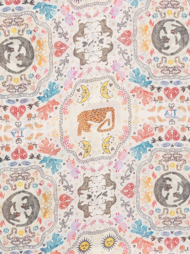 Faliero Sarti Poly printed scarf outlook