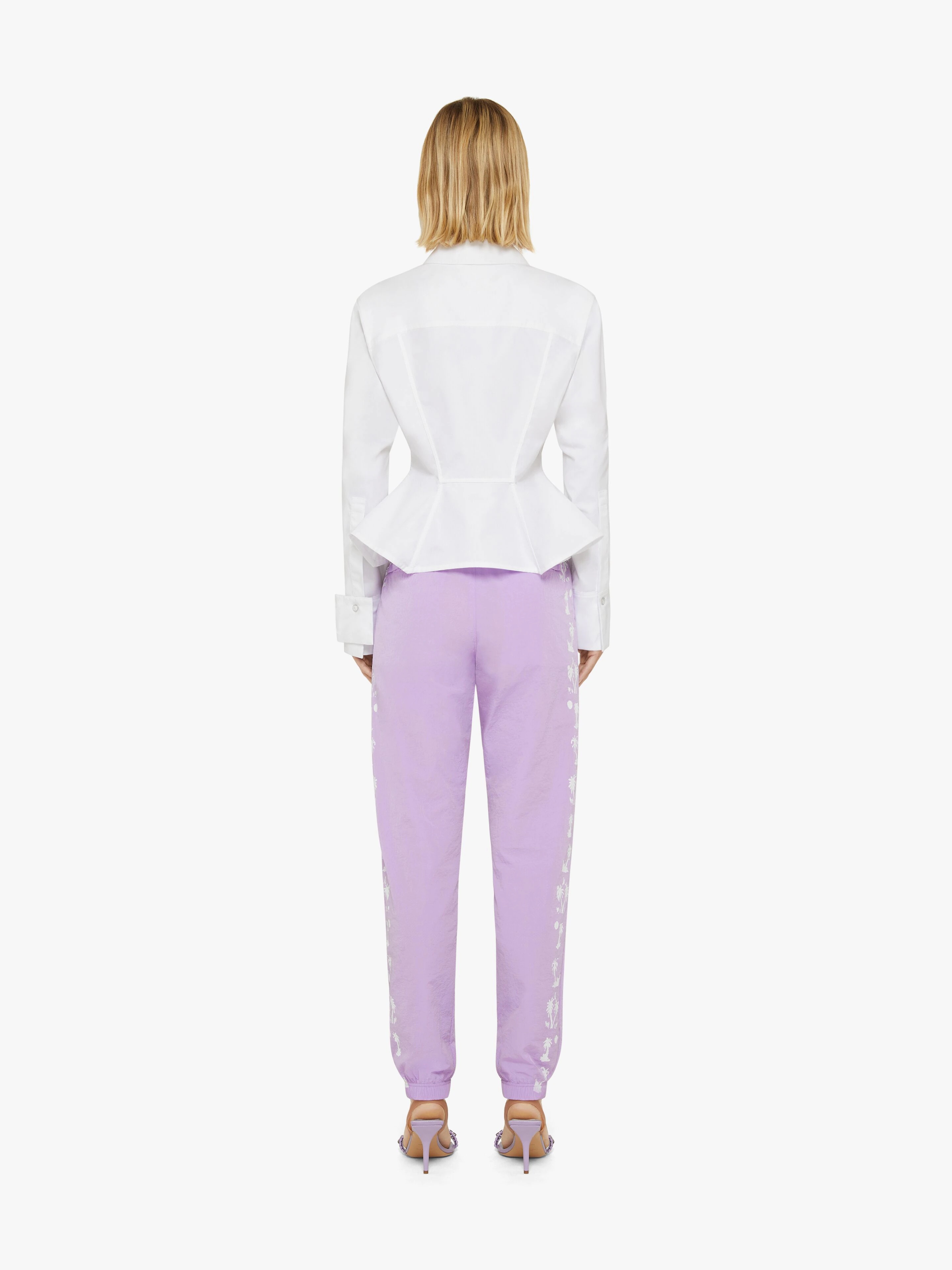 JOGGER PANTS IN NYLON WITH GIVENCHY GOTH PRINTS - 4