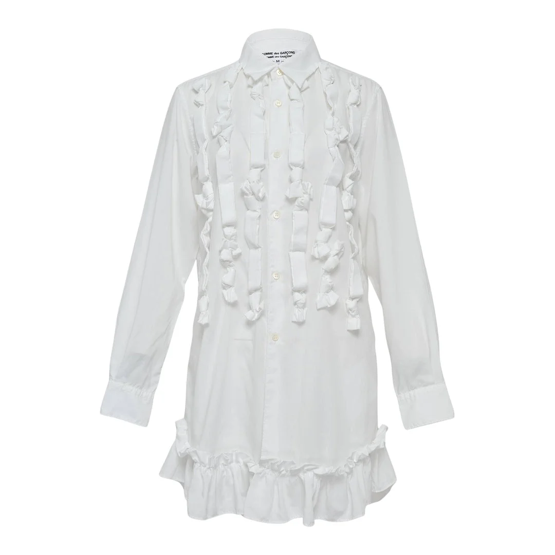 Pleated Long Blouse - 1