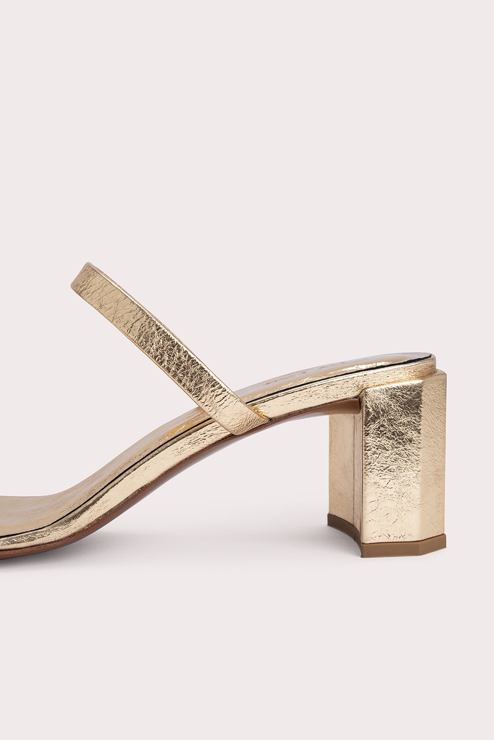 Tanya Parchment Metallic Leather - 6