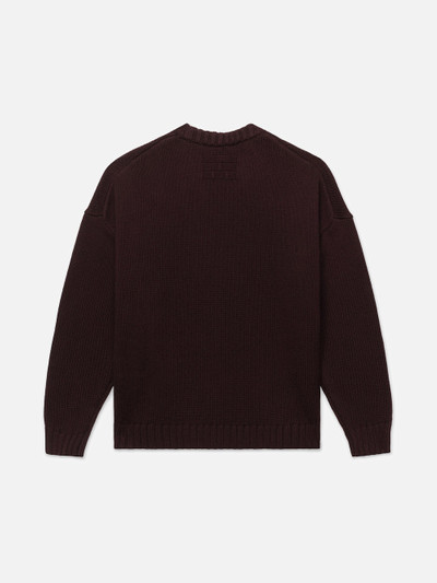 FRAME Ritz Unisex Cashmere Sweater in Bordeaux outlook