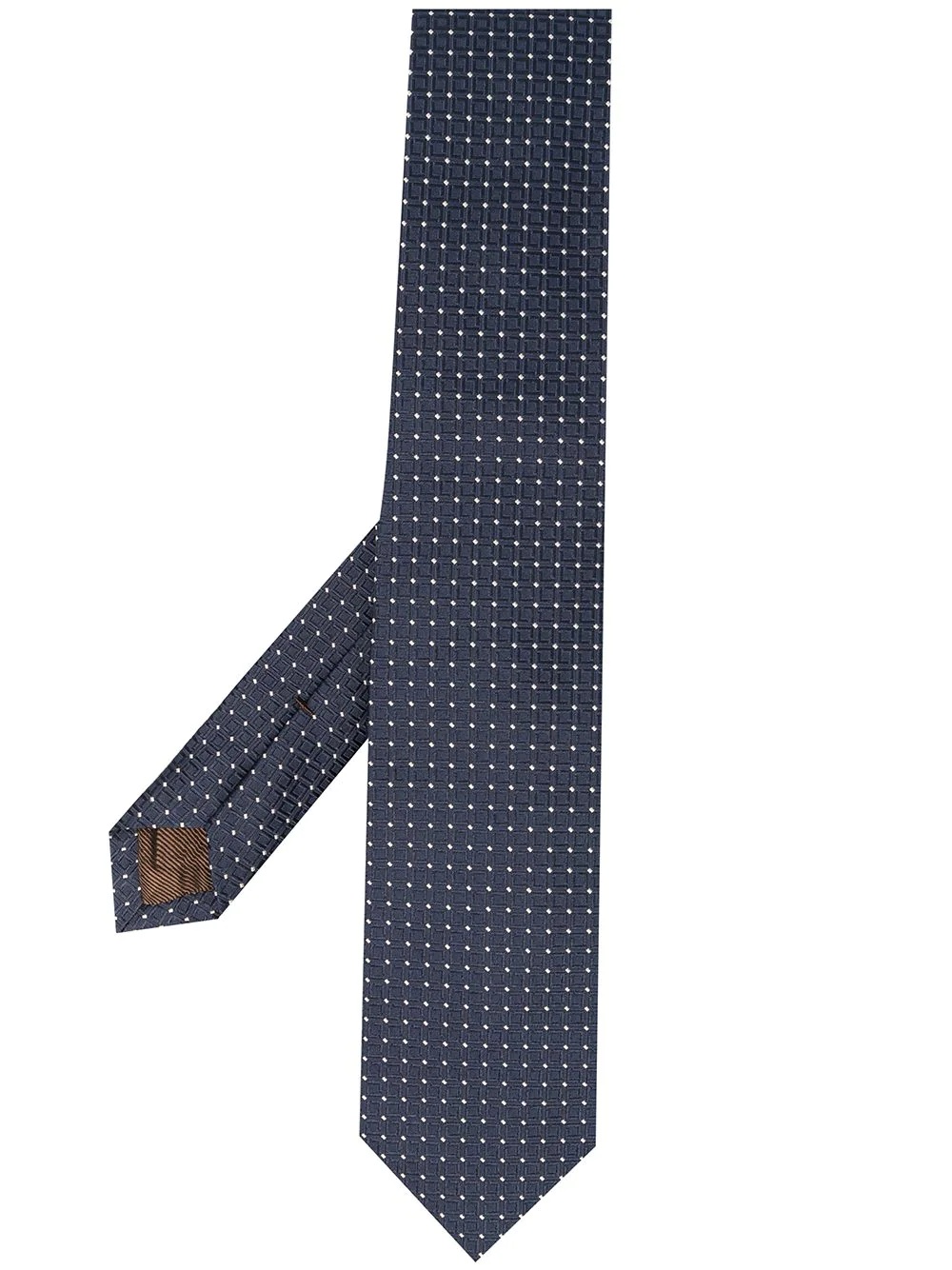 square embroidered tie - 1