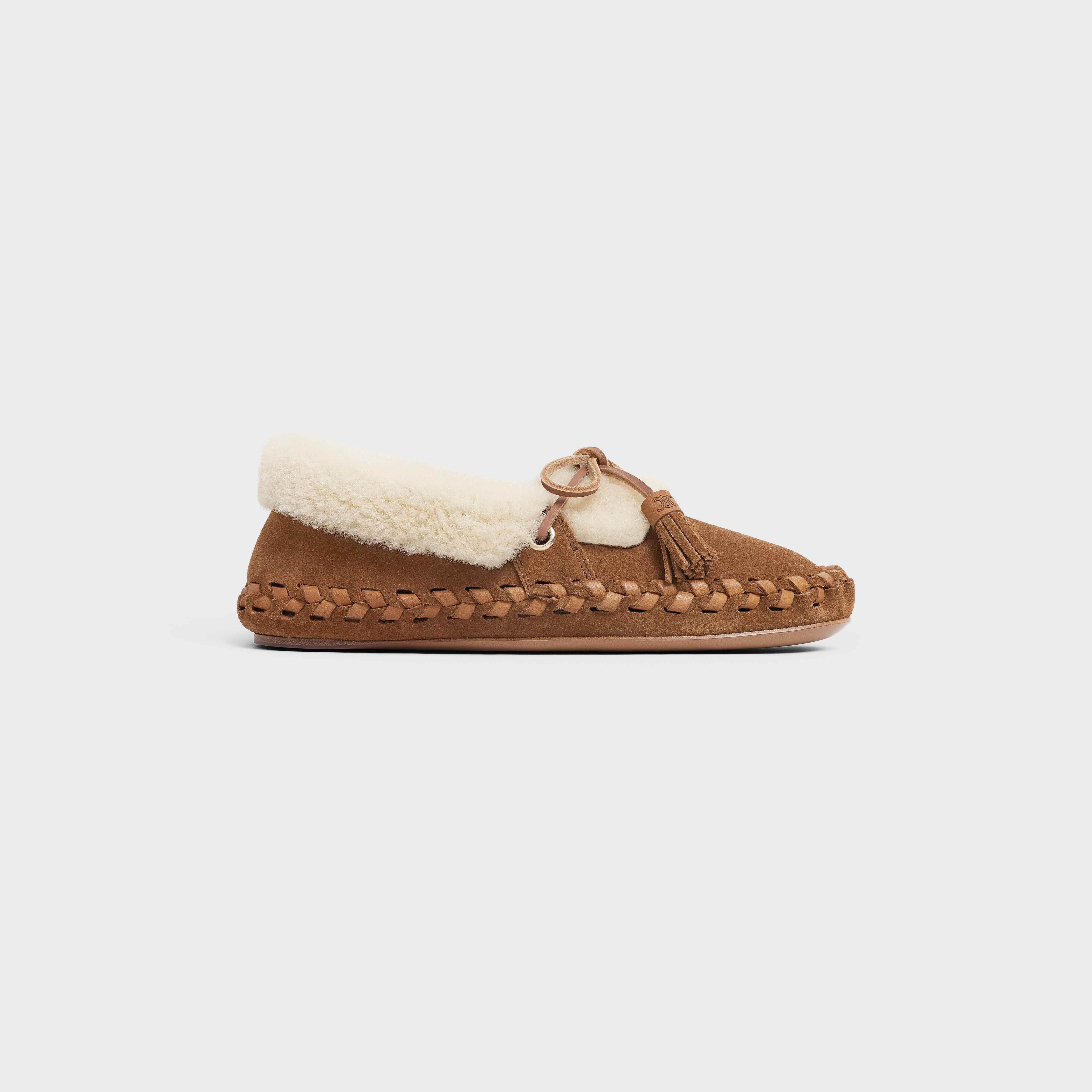 CELINE Marlou slip-on in Suede calfskin and shearling - 1