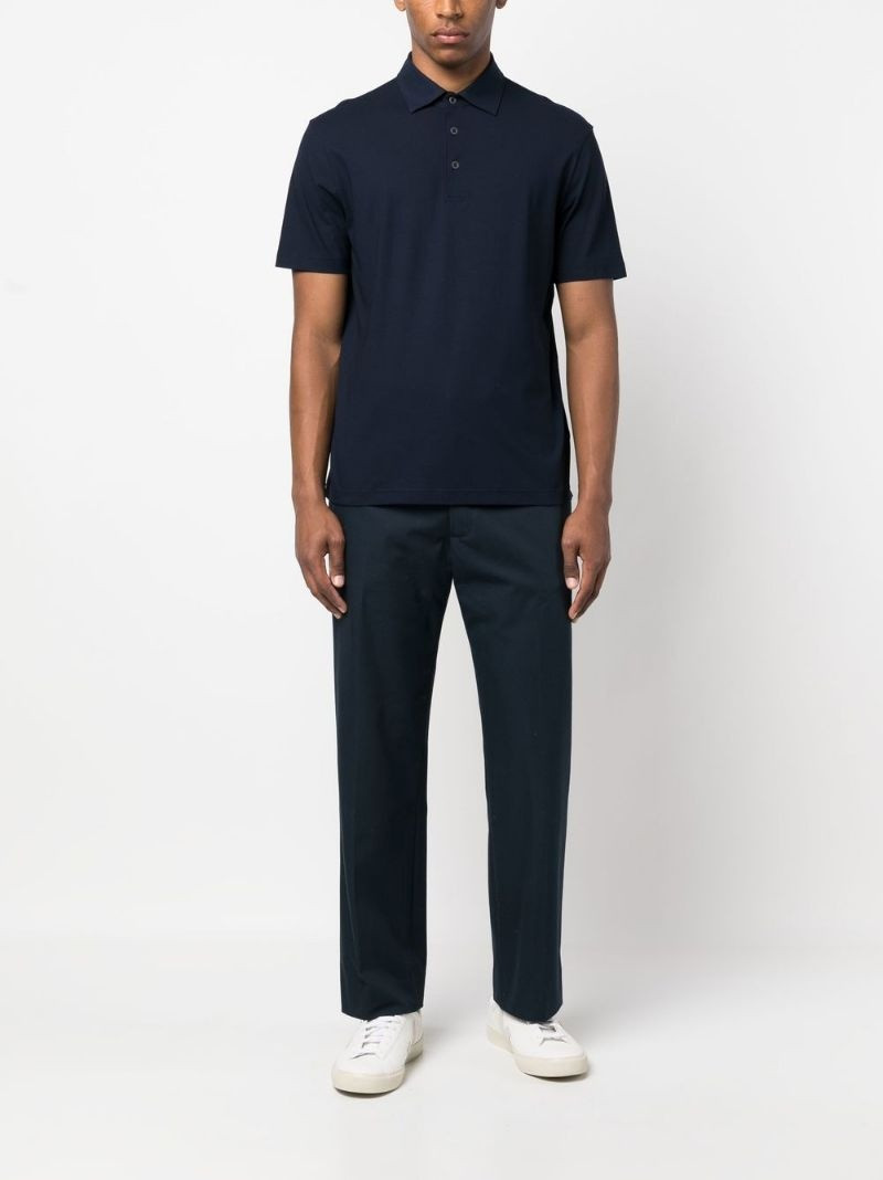 Herno cotton polo shirt outlook