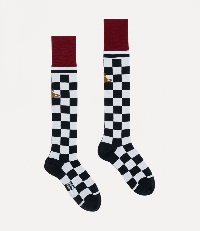 Vivienne Westwood CHECK HIGH SOCK outlook