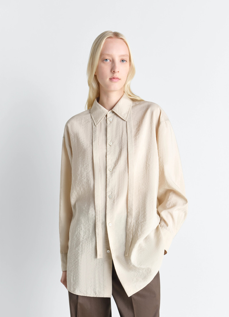 Lemaire LONG SHIRT WITH TIE IN DRY SILK outlook
