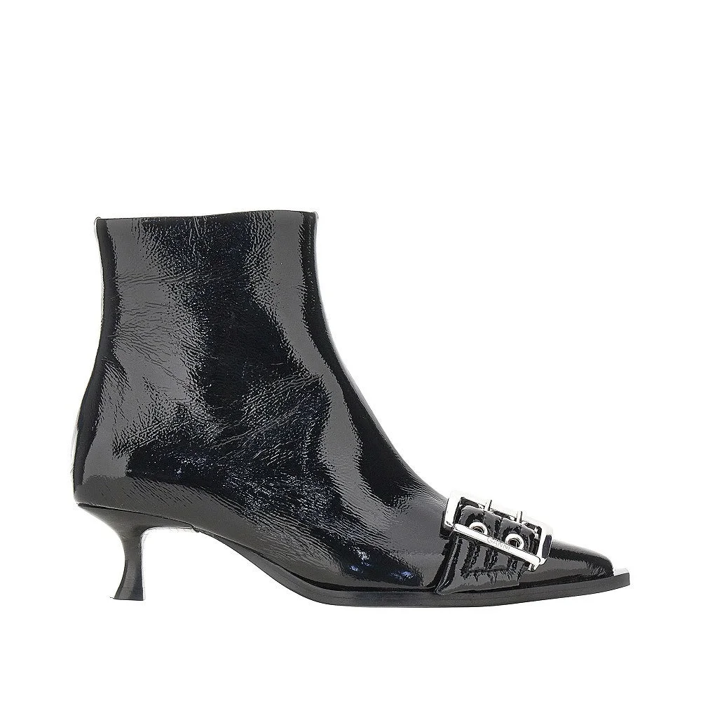 Ganni Faux Leather Boots Black Women - 1
