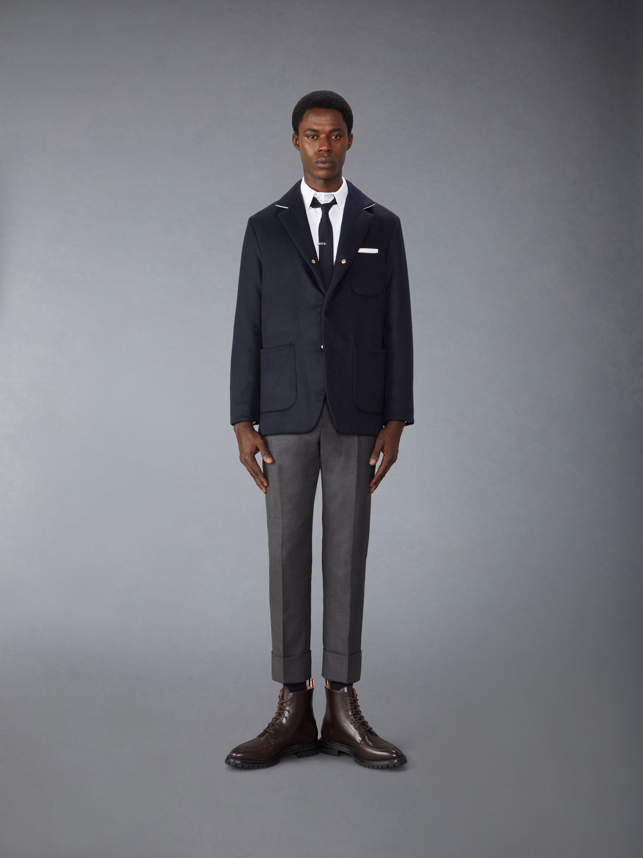 Down Filled Cashmere Elongated Sack Jacket - 3