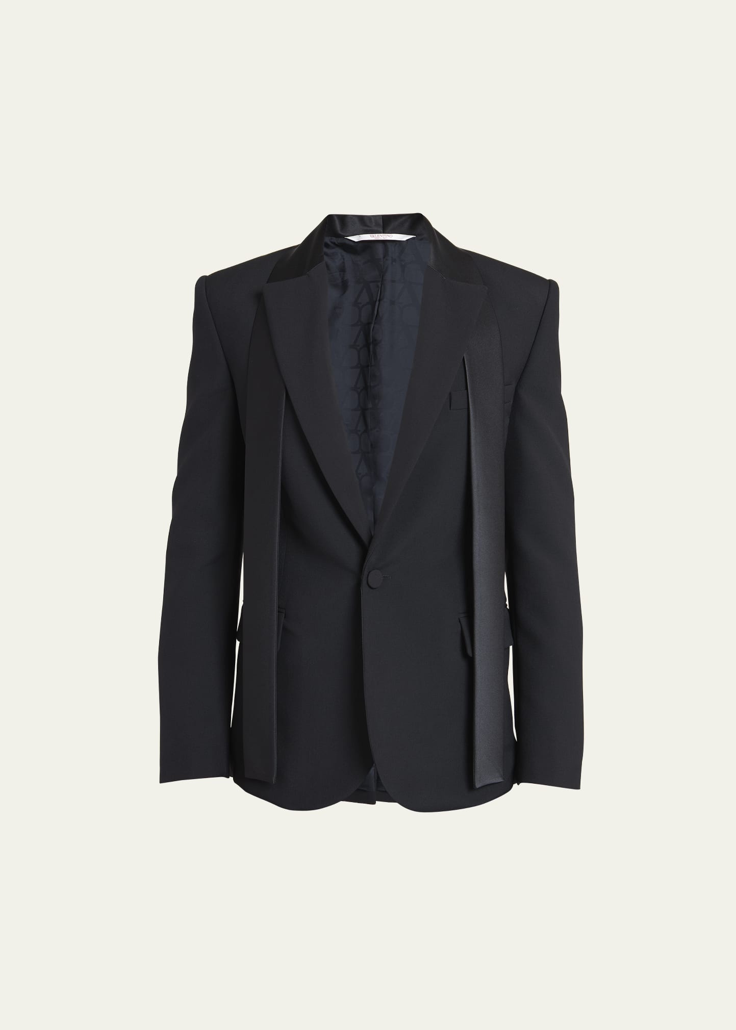 Men's Tuxedo Jacket with Satin Strings - 1