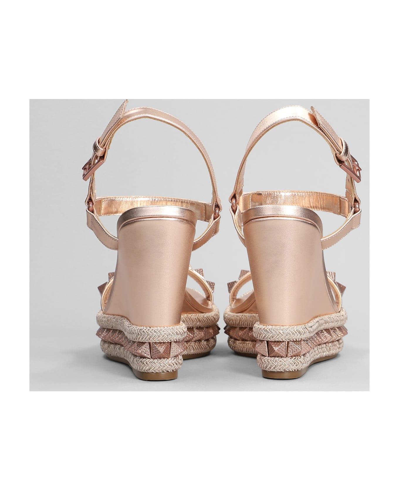 Pyraclou 110 Sandals In Rose-pink Leather - 4