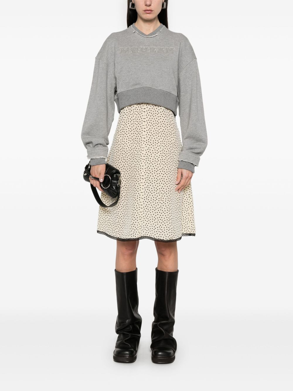 Alexander McQueen Cropped Sweatshirt - 2