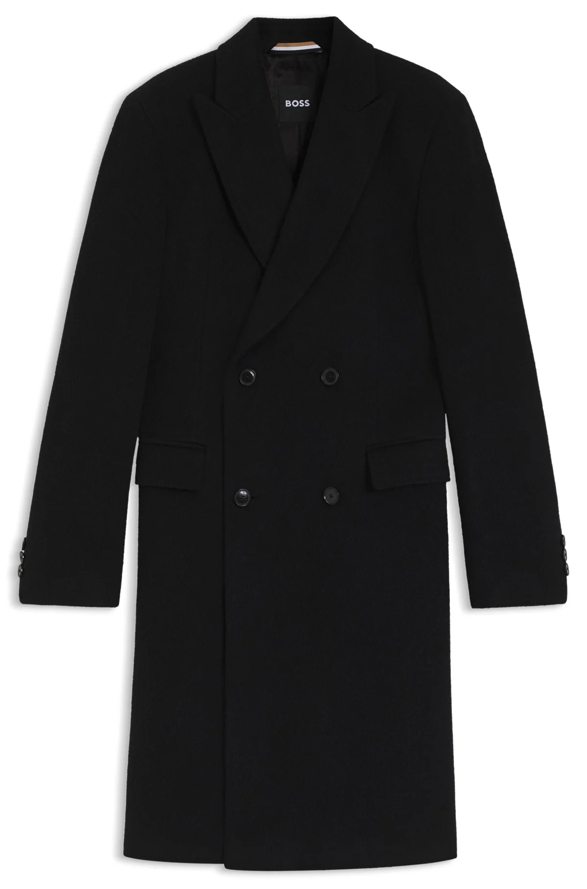 ALPACA-BLEND COAT WITH DOUBLE-BREASTED FRONT - 1