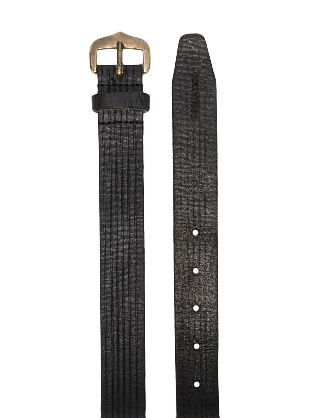 textured-finish buckle belt - 2