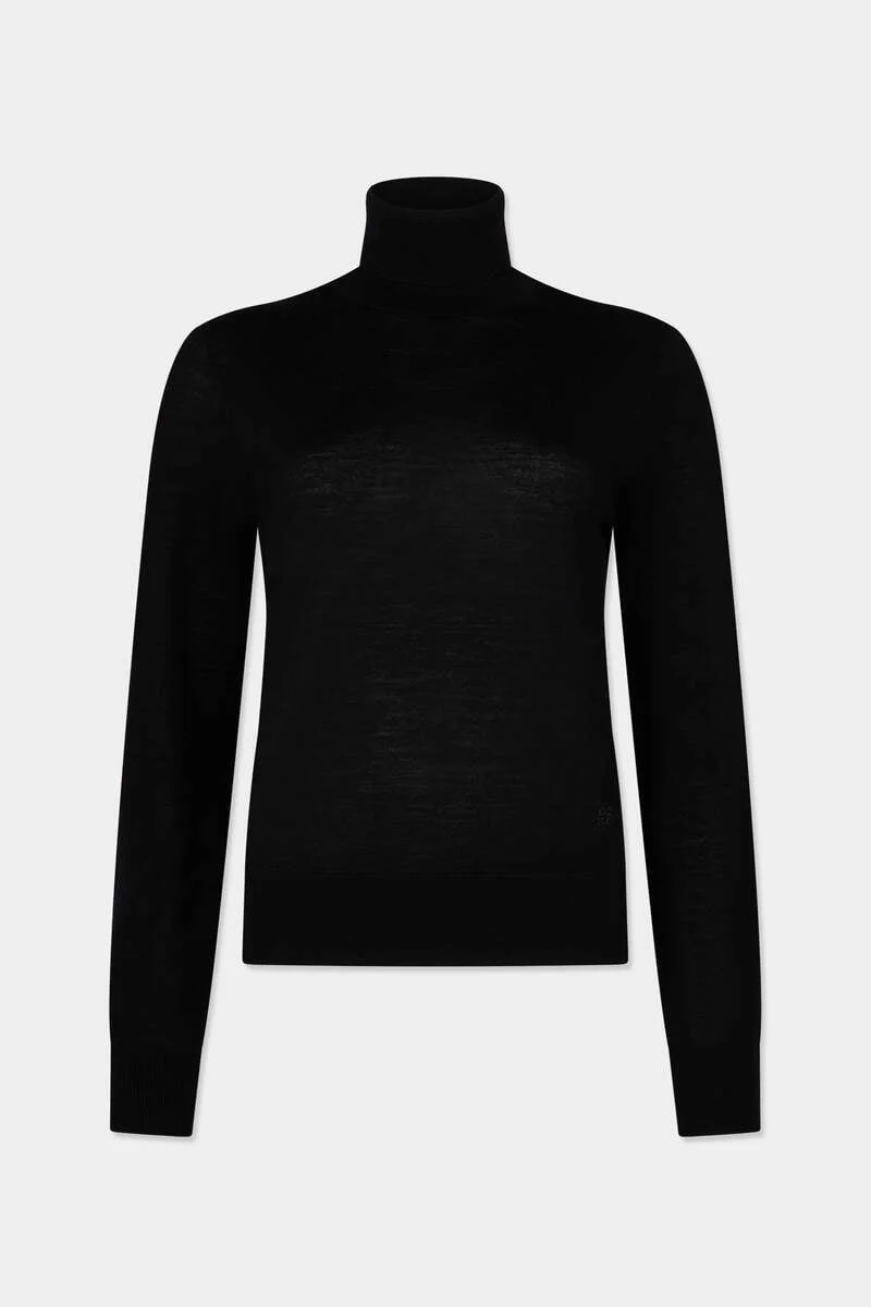 D2 UPSIDE DOWN TURTLENECK PULLOVER - 1