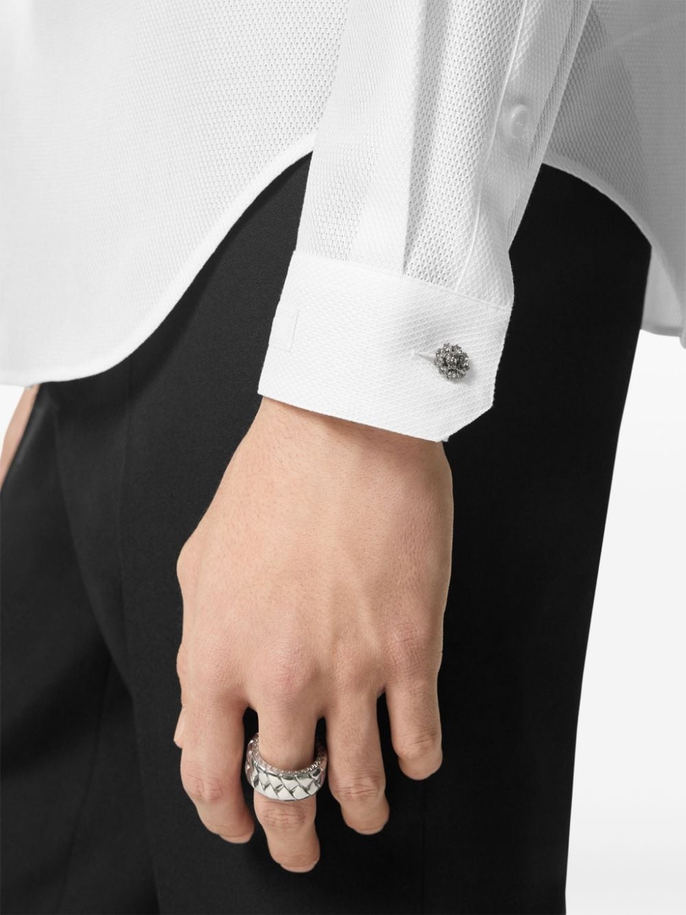 crystal piqué formal shirt - 5