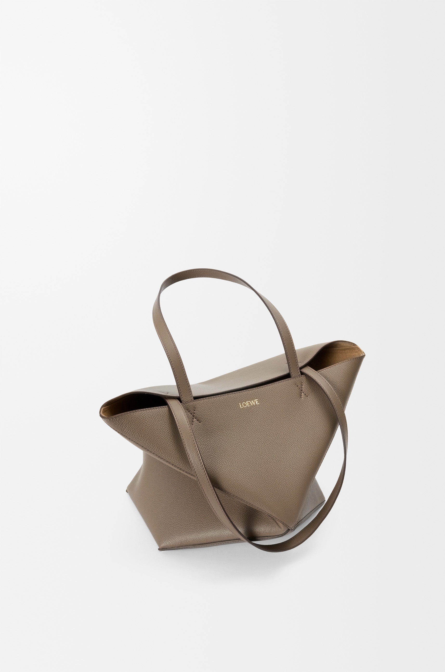 Medium Puzzle Fold tote in soft grained calfskin - 5