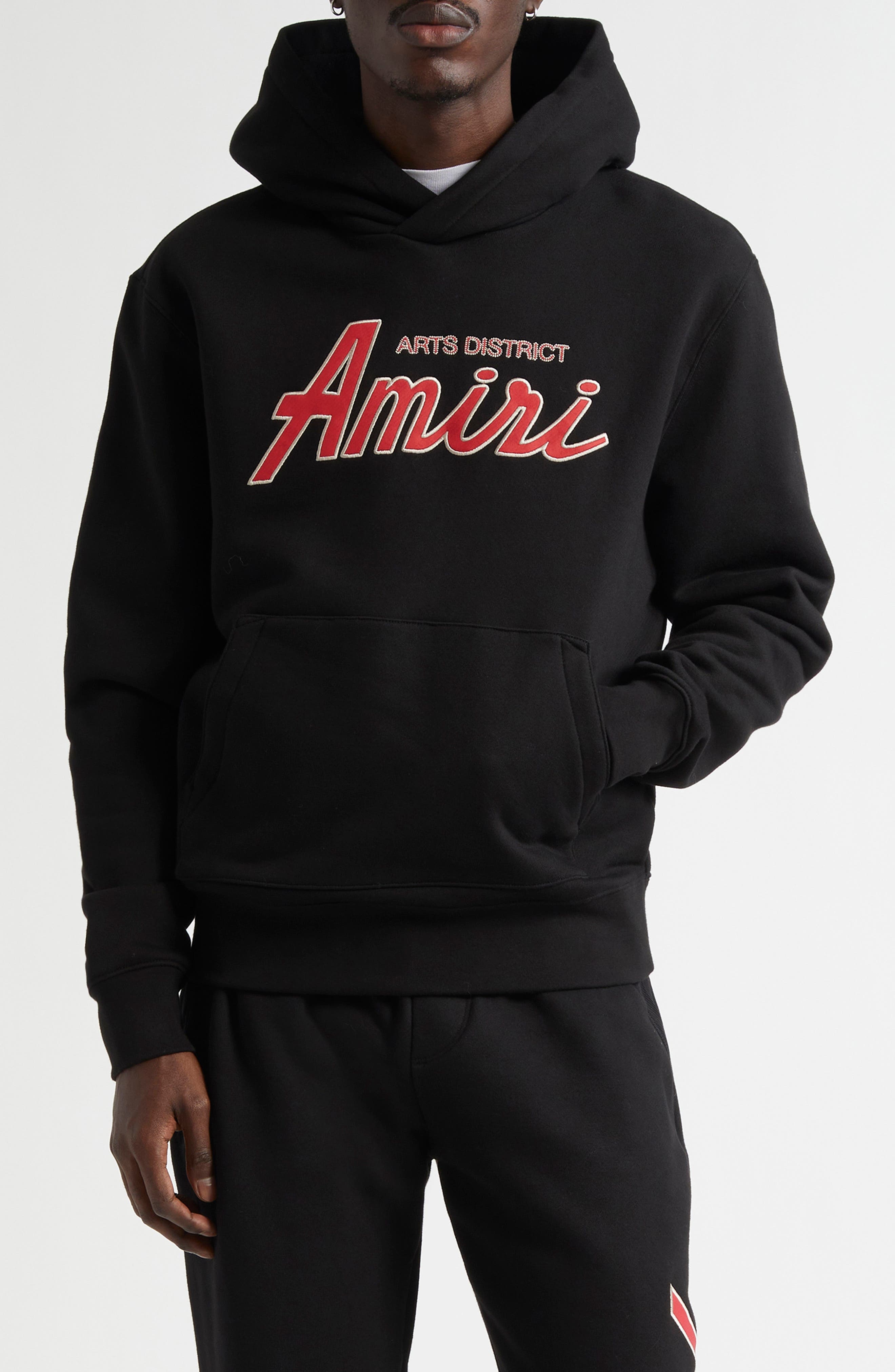 AMIRI City Logo Graphic Hoodie in Black at Nordstrom - 1