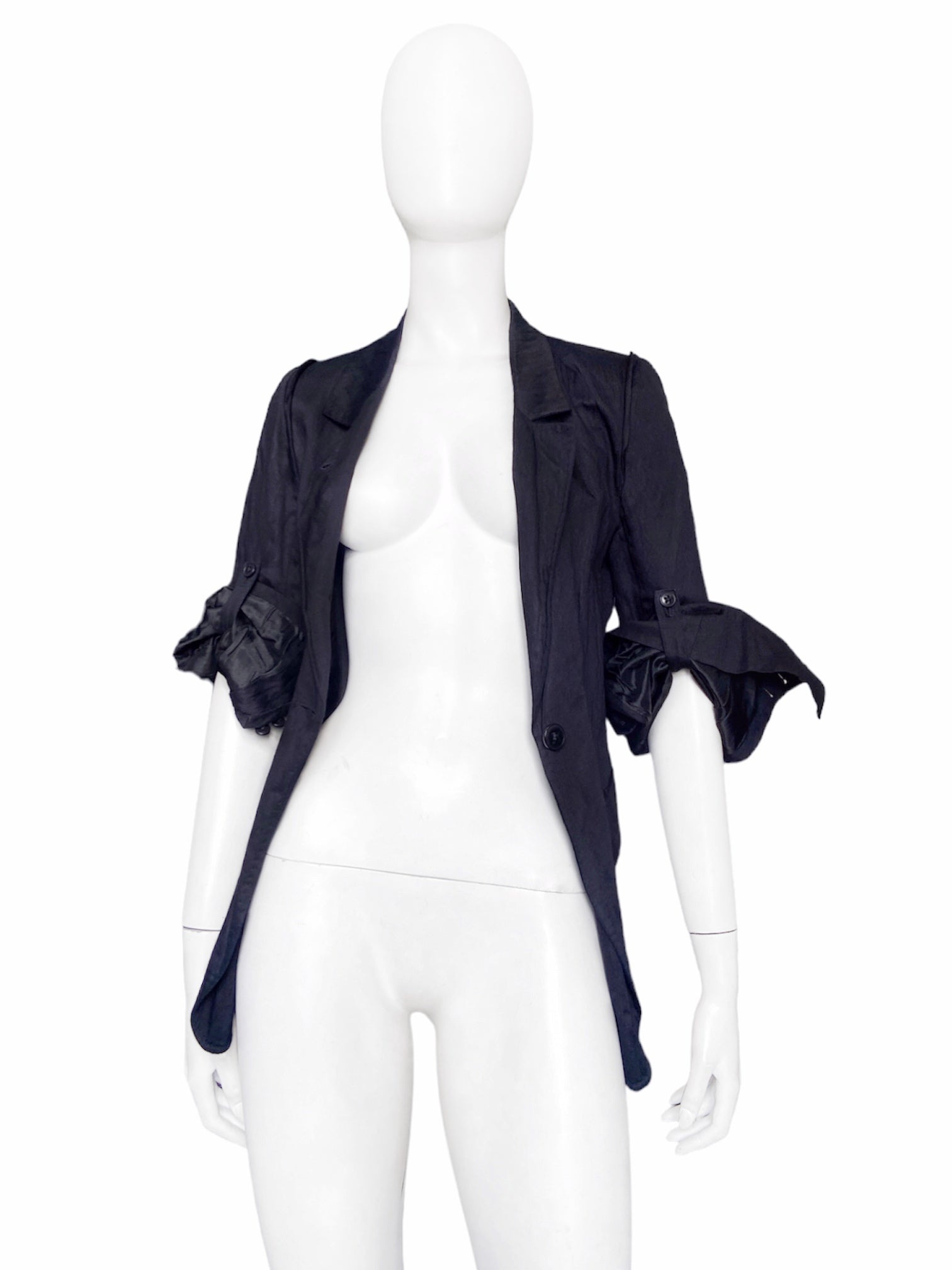 Ann Demeulemeester Spring 2006 Runway Wrinkled Blazer Jacket 36 - 5