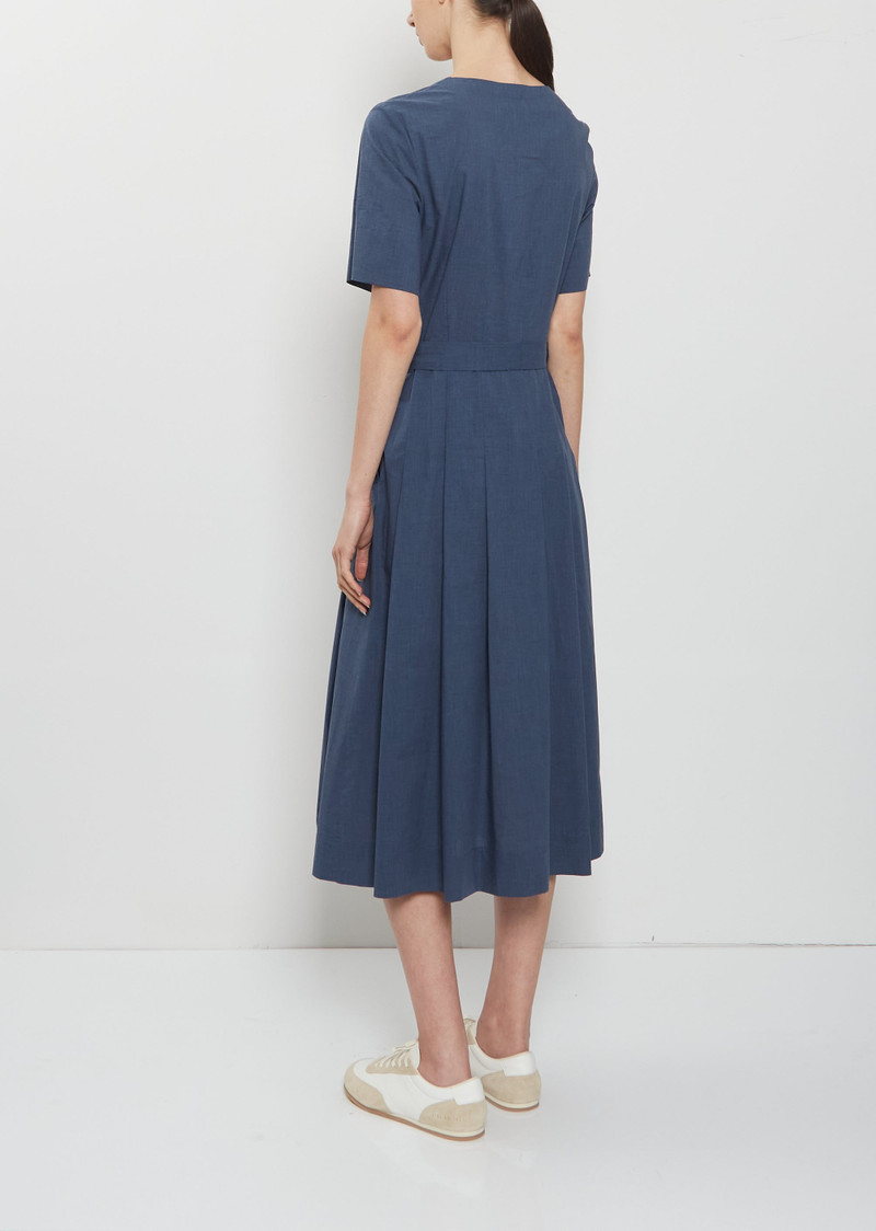 MARGARET HOWELL Belt Tie Cotton Dress outlook
