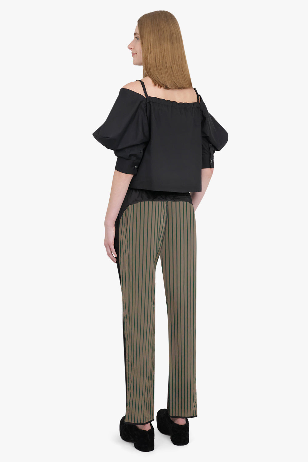 PARCHER CONTRAST PRINT PANT | BROWN - 5