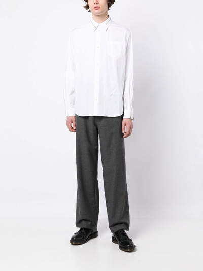 UNDERCOVER zip-detailing cotton shirt outlook