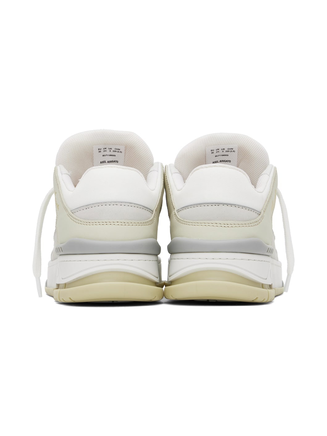 Beige & White Area Lo Sneakers - 2