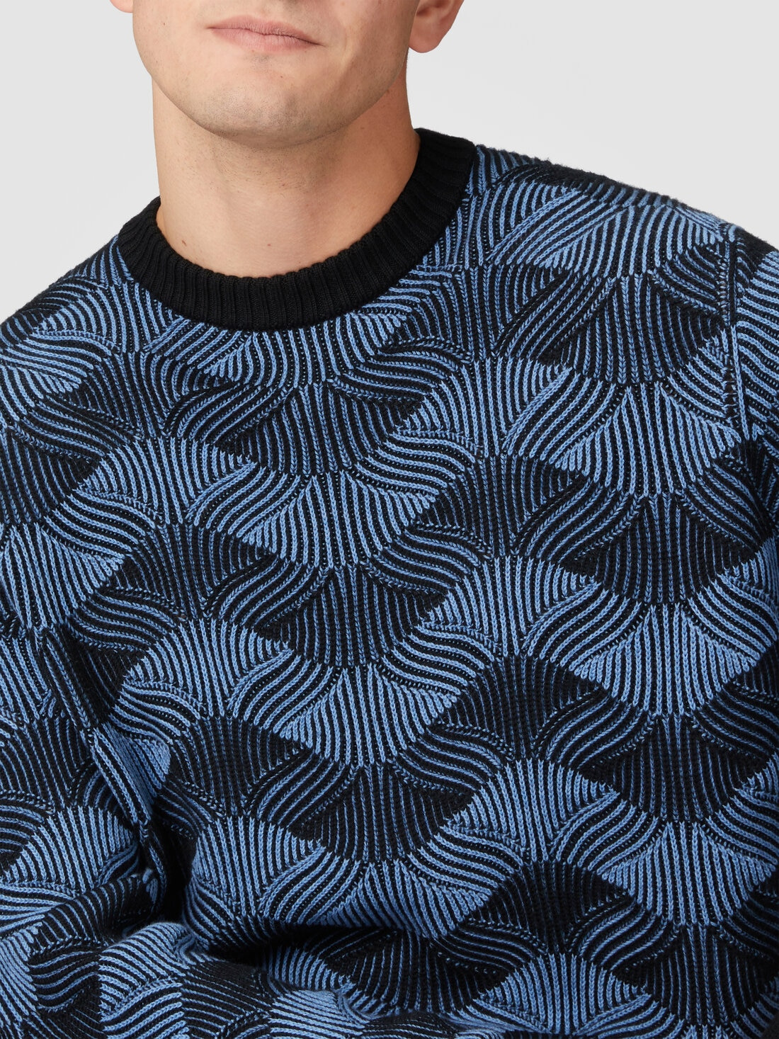 Ribbed crew neck sweater - 5