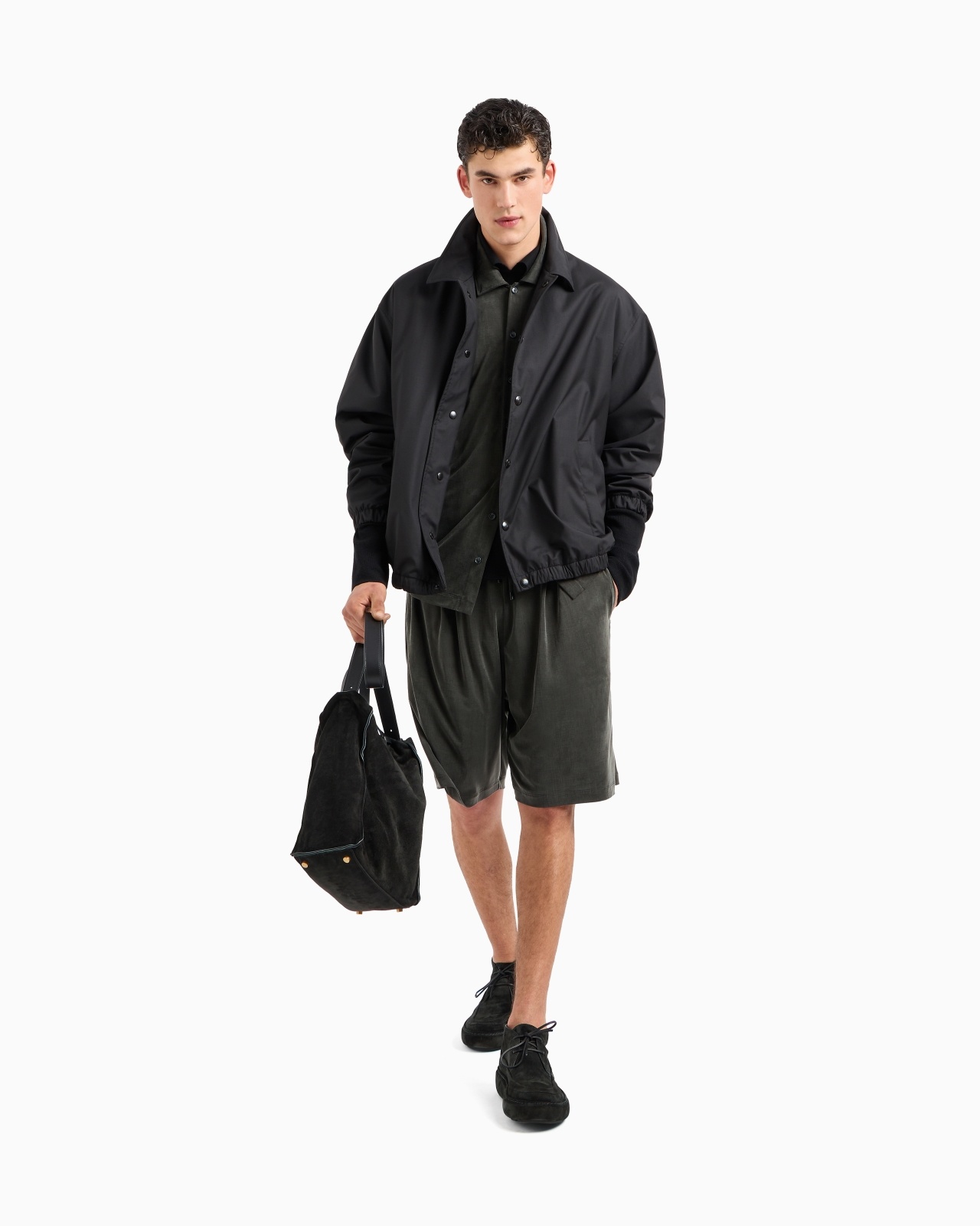 STRETCH CUPRO BERMUDA SHORTS - 2