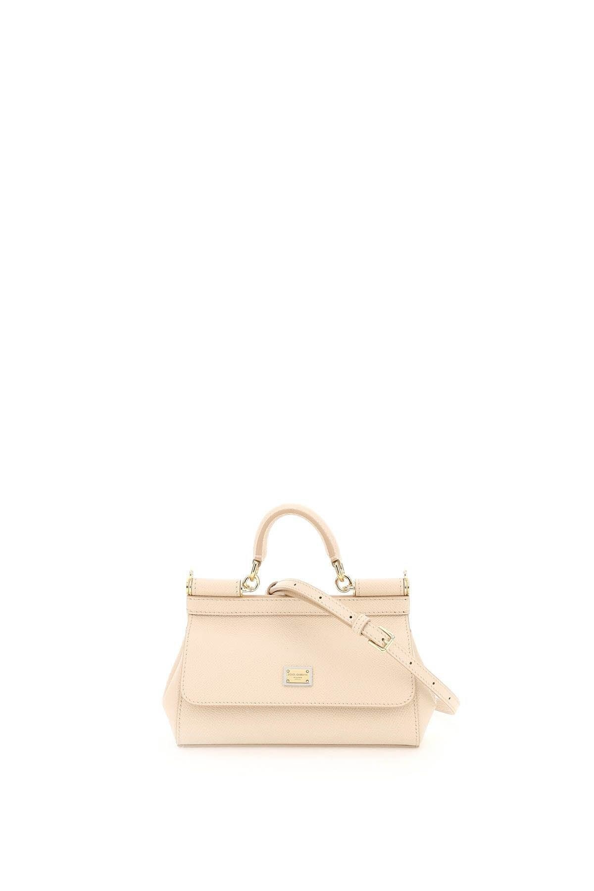 SMALL SICILY BAG IN DAUPHINE LEATHER - 1