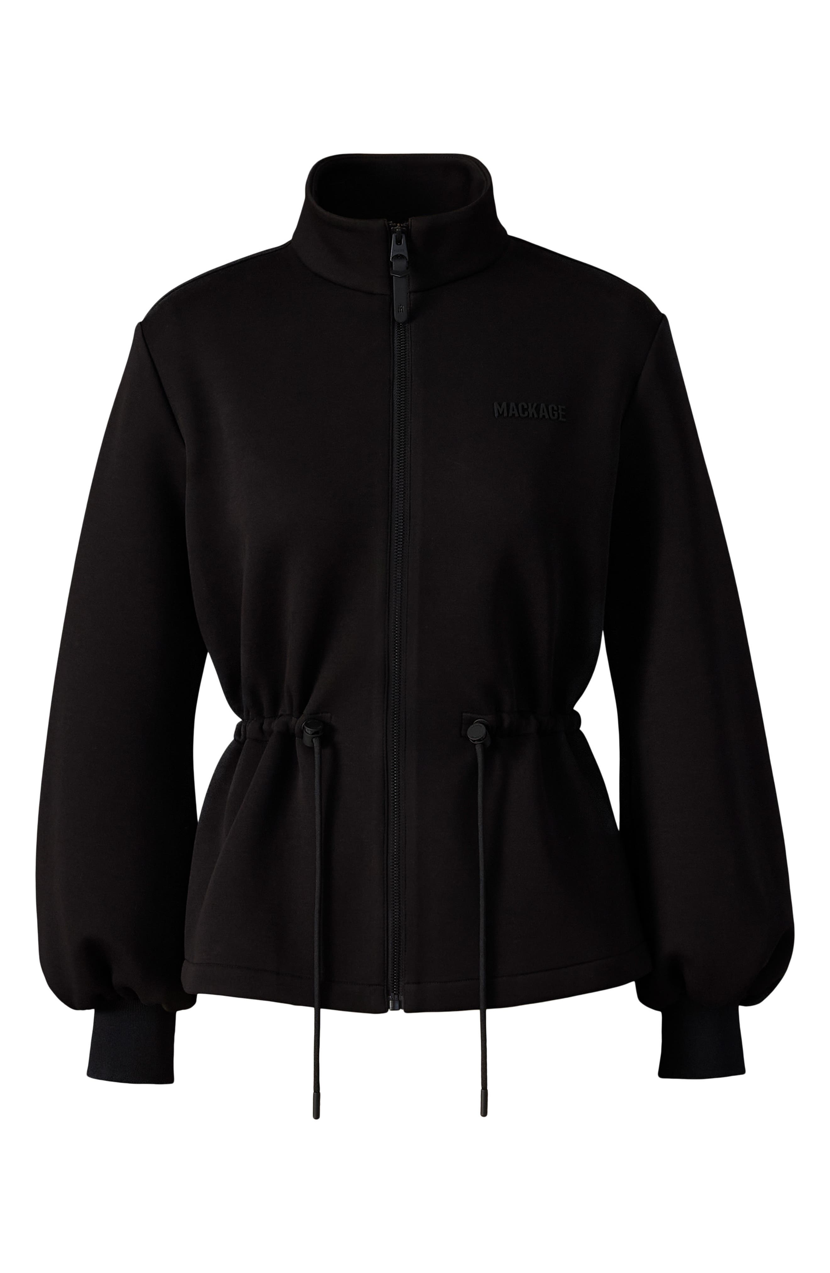 Mackage Finola Double Face Jersey Jacket in Black at Nordstrom - 1
