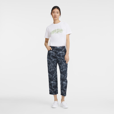 Longchamp cropped trousers Navy - Denim outlook